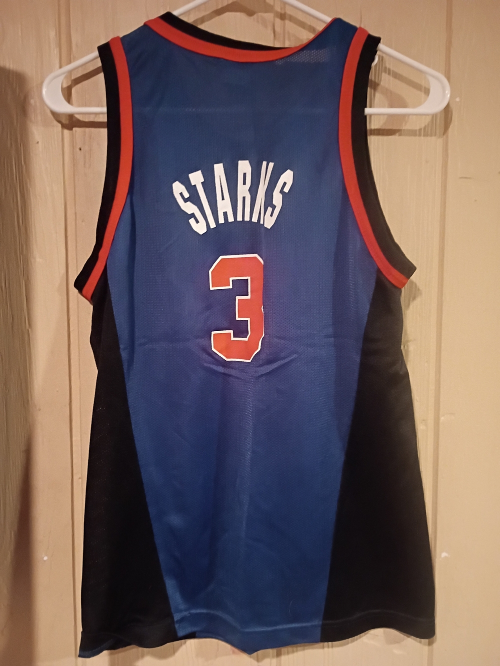 Blue and Black 'Starks' #3 Basketball Jersey - Unbranded